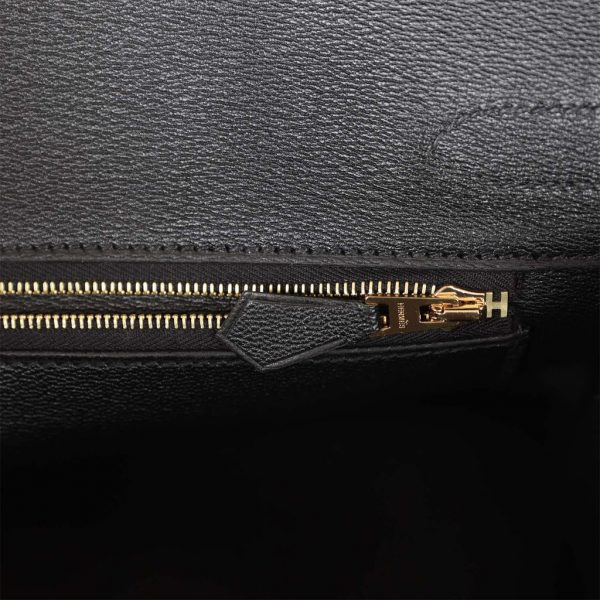 Сумка Hermes Birkin Black Matte Alligator Черная N
