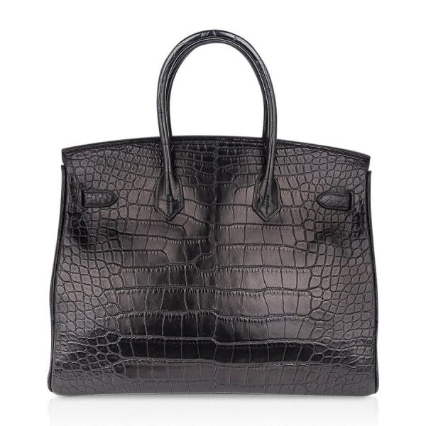 Сумка Hermes Birkin So Black Alligator Matte Black Hardware Черная N