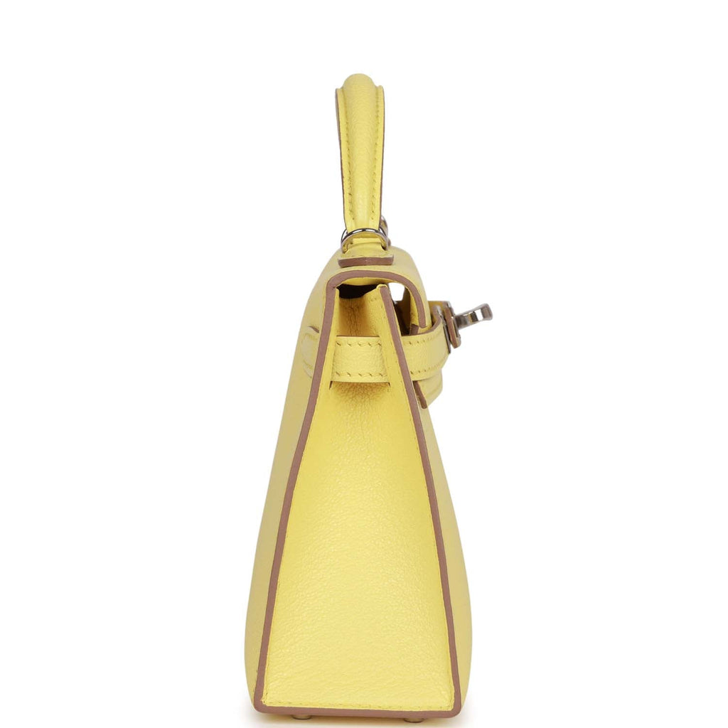 Сумка Hermes Kelly Mini Sellier Желтая N