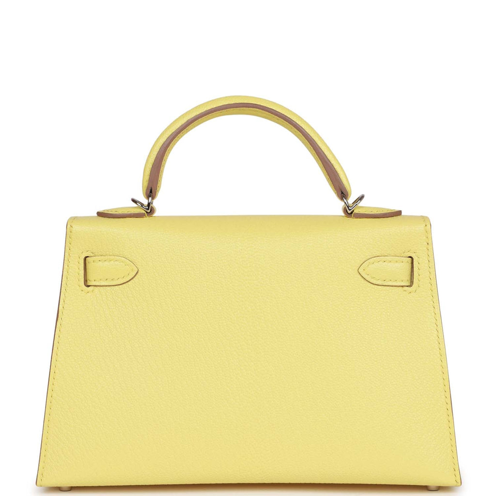 Сумка Hermes Kelly Mini Sellier Желтая N
