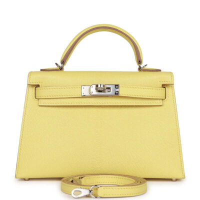 Сумка Hermes Kelly Mini Sellier Желтая N