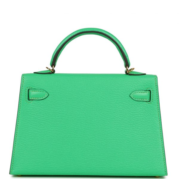 Сумка Hermes Kelly Mini Sellier Зеленая N