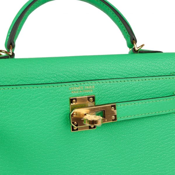 Сумка Hermes Kelly Mini Sellier Зеленая N