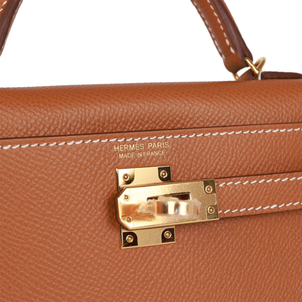Сумка Hermes Kelly Mini Sellier Коричневая N