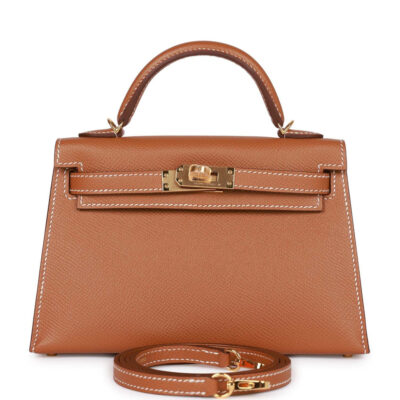 Сумка Hermes Kelly Mini Sellier Коричневая N