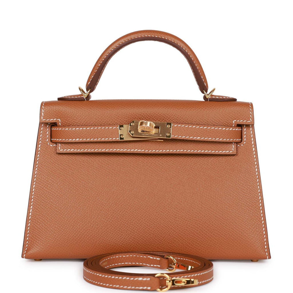 Сумка Hermes Kelly Mini Sellier Коричневая N