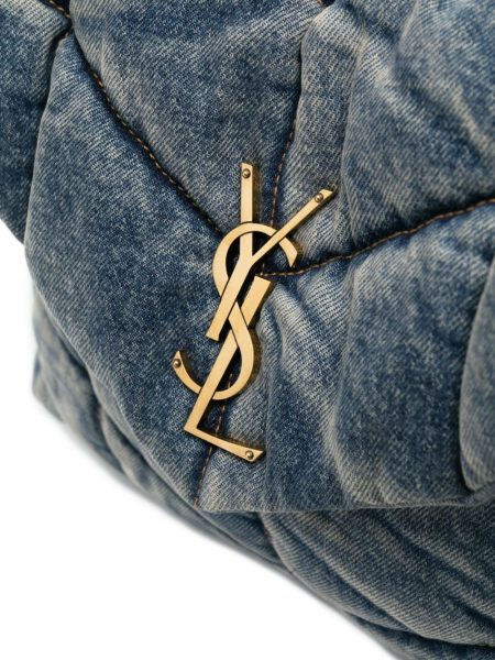 Сумка Saint Laurent Puffer Loulou Medium Синяя N