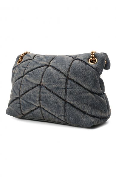 Сумка Saint Laurent Puffer Loulou Small Синяя N