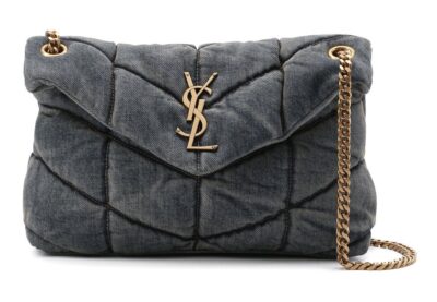 Сумка Saint Laurent Puffer Loulou Small Синяя N