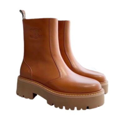 Ботинки Celine Triomphe Коричневые F