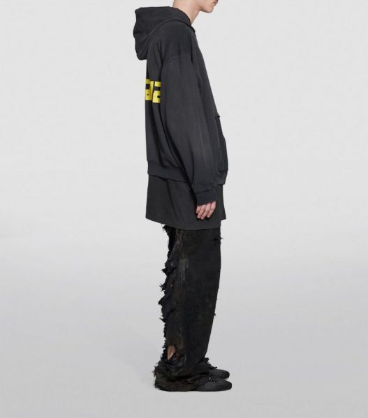 Толстовка Balenciaga Tape Type Красная M