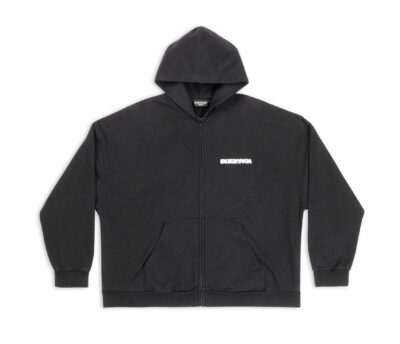 Толстовка Balenciaga Turn Wide Fit Черная F