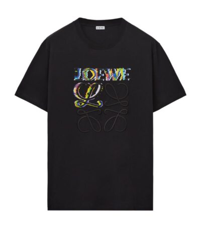 Футболка Loewe Glitch Anagram Черная M
