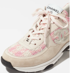 Кроссовки Chanel Pink Светло розовые F