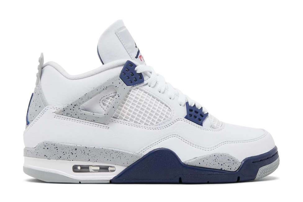 Кроссовки Nike Jordan Retro Midnight Navy Белые M
