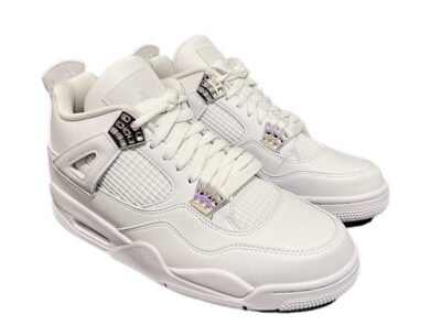 Кроссовки Nike Jordan Retro White Silver Белые M