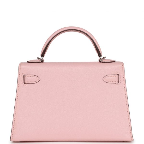 Сумка Hermes Kelly Mini Sellier Светло розовая N