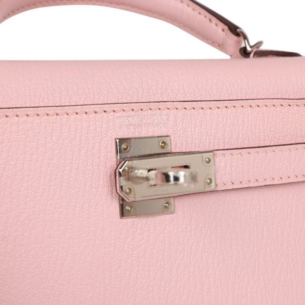 Сумка Hermes Kelly Mini Sellier Светло розовая N