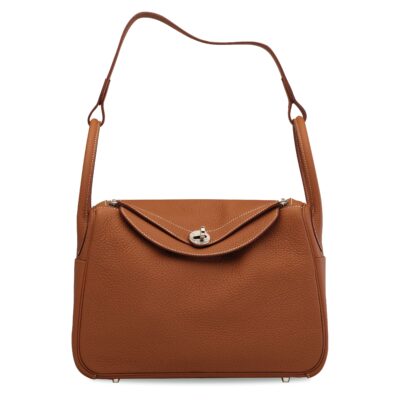 Сумка Hermes Lindy Коричневая N