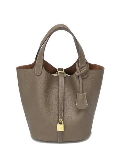 Сумка Hermes Picotin Taurillon Cl Коричневая N