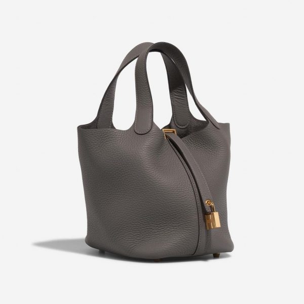 Сумка Hermes Picotin Taurillon Cl Серая N