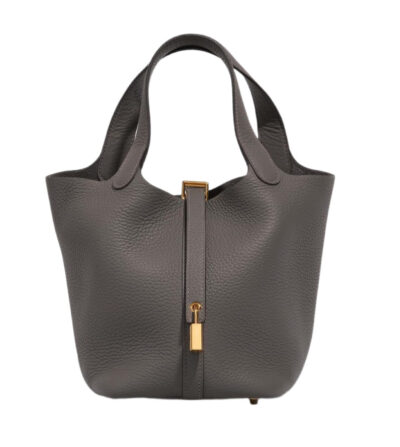 Сумка Hermes Picotin Taurillon Cl Серая N