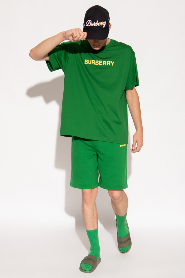 Футболка Burberry Letchford Logo Tee Зеленая M