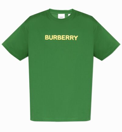 Футболка Burberry Letchford Logo Tee Зеленая F