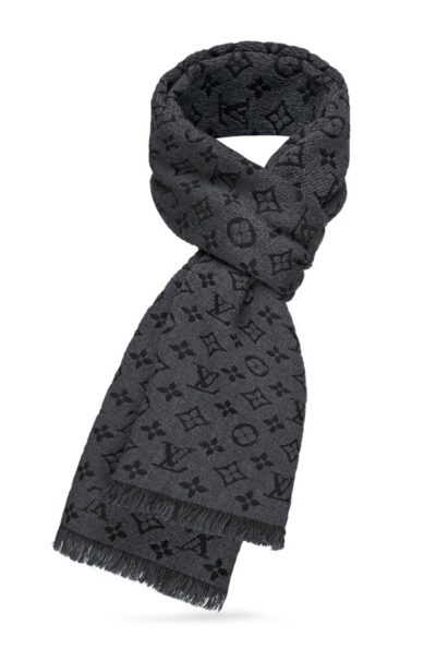 Шарф Louis Vuitton Monogram Classic Темно серый M