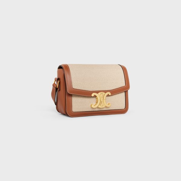 Сумка Celine Mini Classique Triomphe Коричнево бежевая N