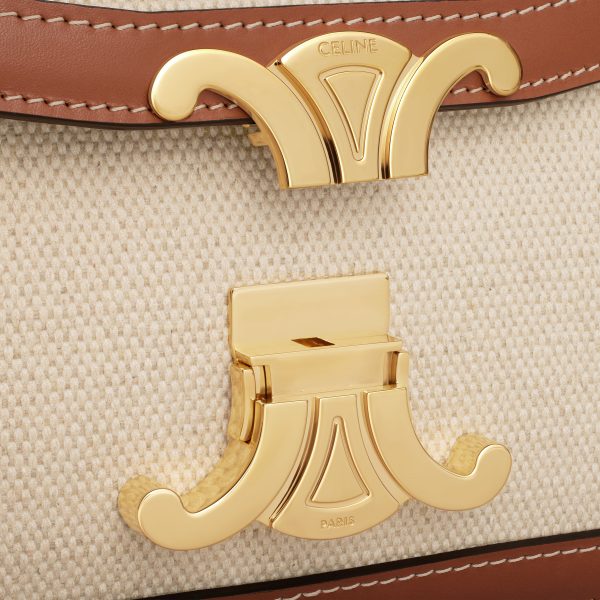 Сумка Celine Mini Classique Triomphe Коричнево бежевая N