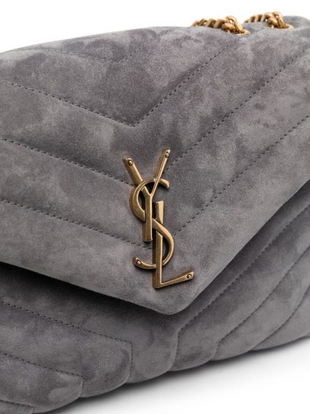 Сумка Saint Laurent Loulou Серая N