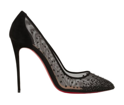 Туфли Christian Louboutin Follies Strass Черные F