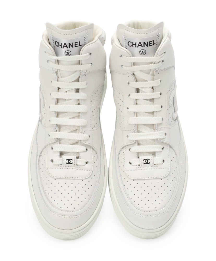 Кроссовки Chanel Cc Белые F