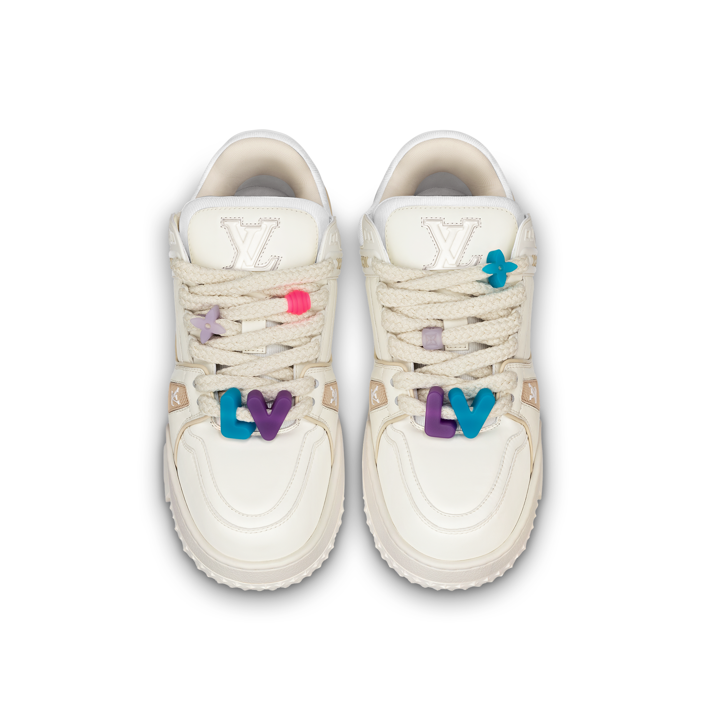 Кроссовки Louis Vuitton Lv Trainer Maxi Белые F