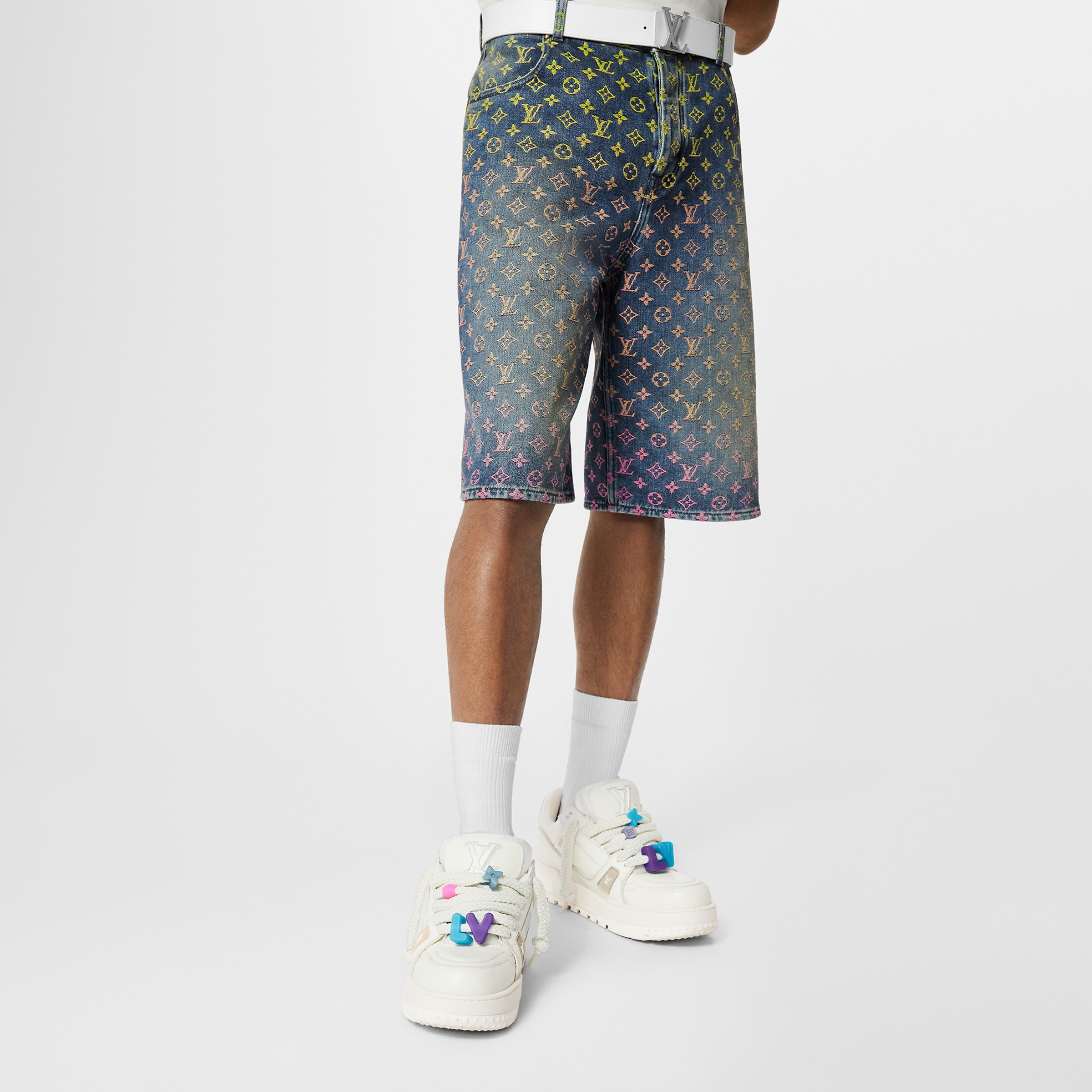 Кроссовки Louis Vuitton Lv Trainer Maxi Белые F