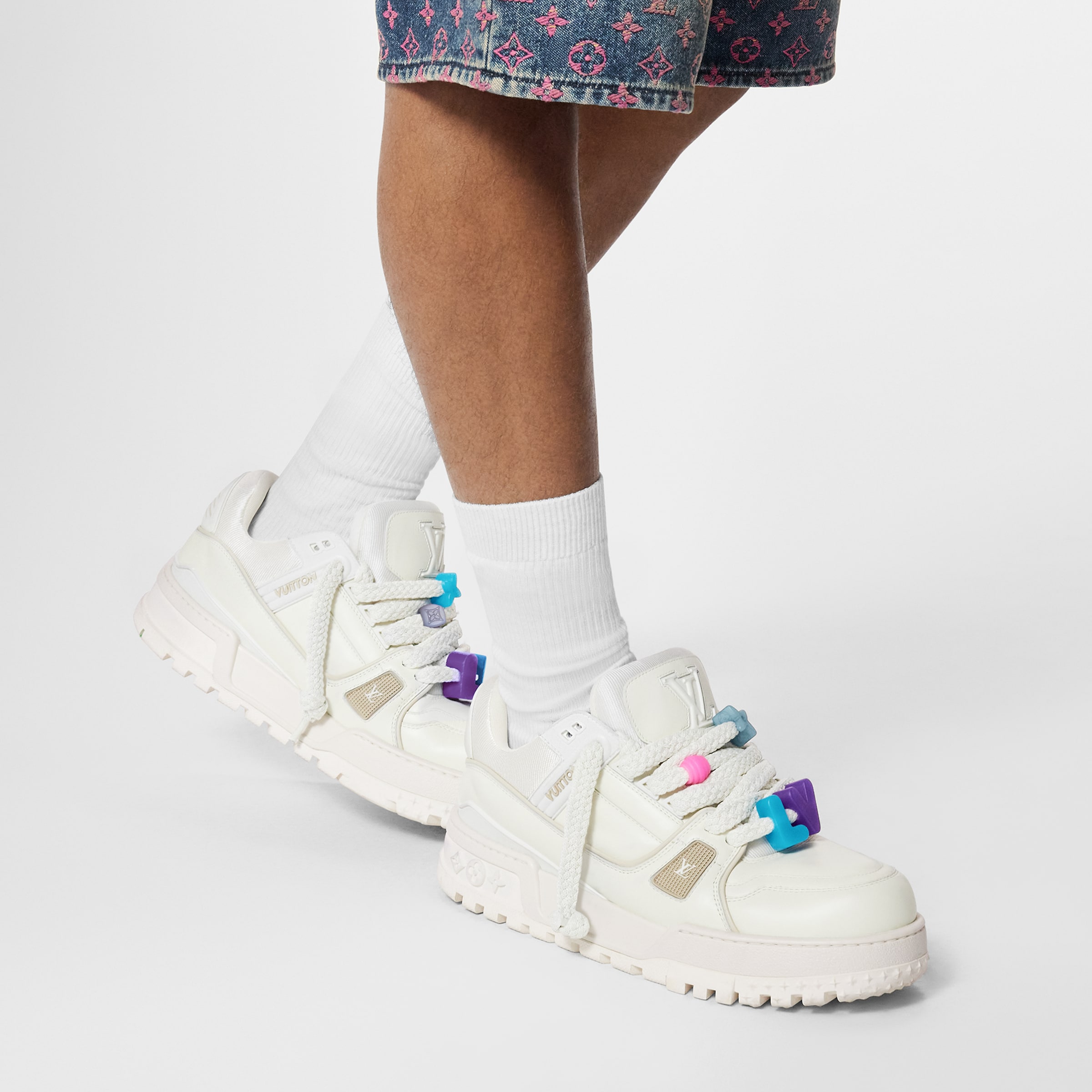 Кроссовки Louis Vuitton Lv Trainer Maxi Белые F
