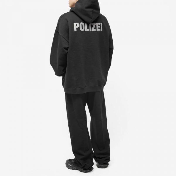 Толстовка Vetements Polizei Popover Hoody Черная F