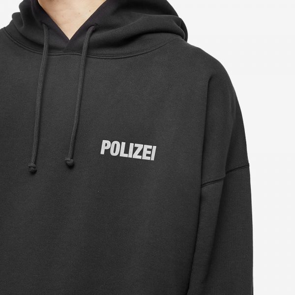 Толстовка Vetements Polizei Popover Hoody Черная F