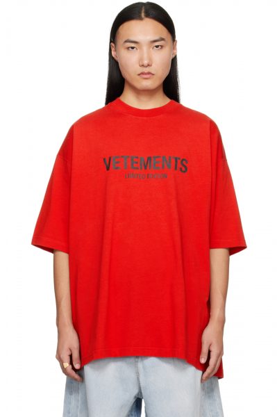 Футболка Vetements Limited Edition Красная F