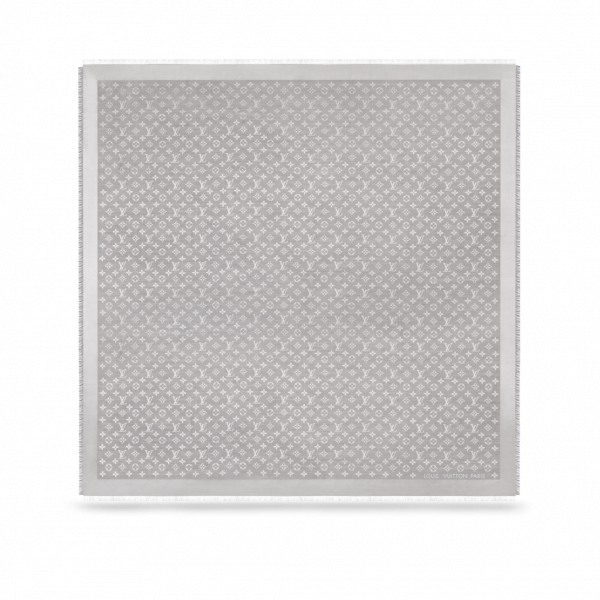 Шарф Louis Vuitton Monogram Denim Светло серый F