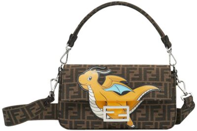 Сумка Fendi Baguette X Frgmt X Pok Коричневая N