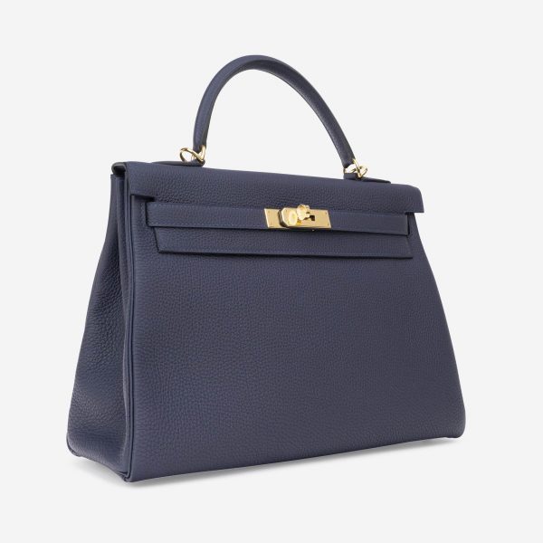 Сумка Hermes Kelly Togo Темно синяя N