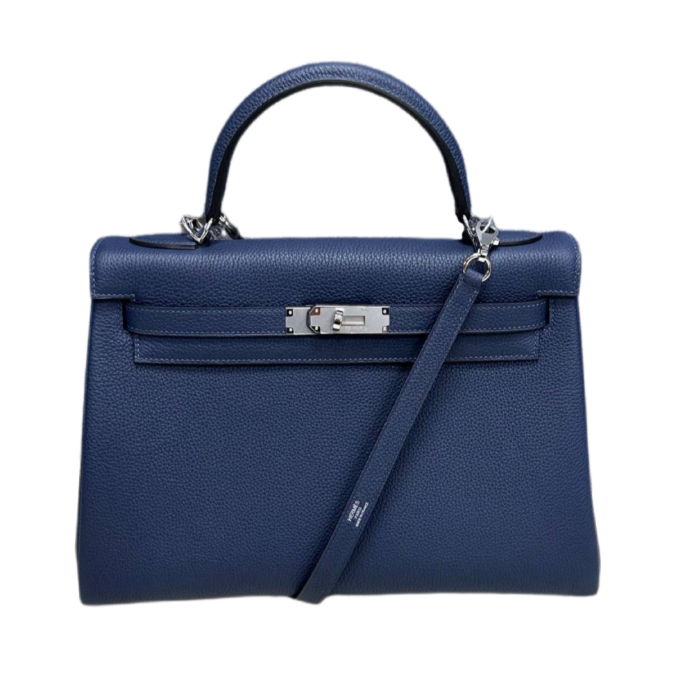 Сумка Hermes Kelly Togo Темно синяя N