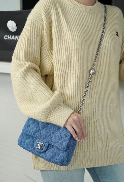 Сумка Chanel Camellia Синяя N