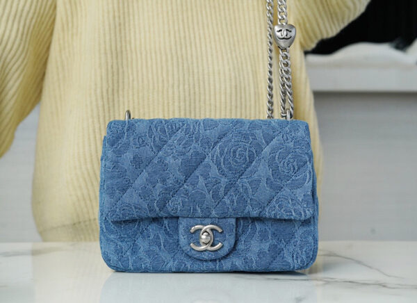 Сумка Chanel Camellia Синяя N