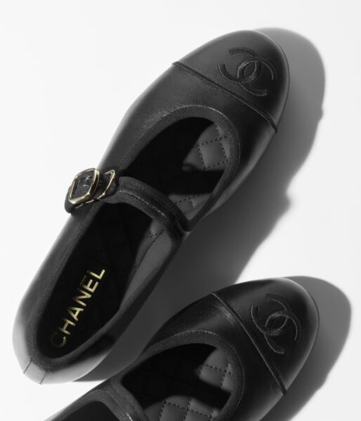 Балетки Chanel Mary Janes Черные F