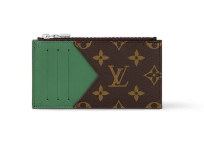 Держатель Для Карт Louis Vuitton Monogram Macassar Зеленая N