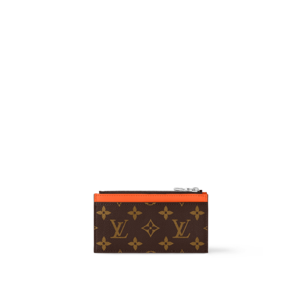 Держатель Для Карт Louis Vuitton Monogram Macassar Оранжевая N