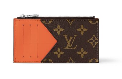 Держатель Для Карт Louis Vuitton Monogram Macassar Оранжевая N